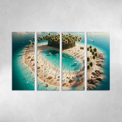 Crystal Waters Oasis Modern Paintings Frame