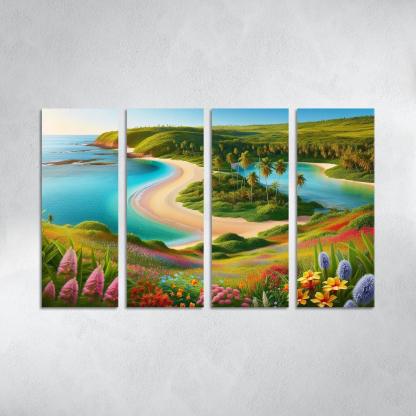 Tranquil Waterside Sanctuary Modern Paintings Frame