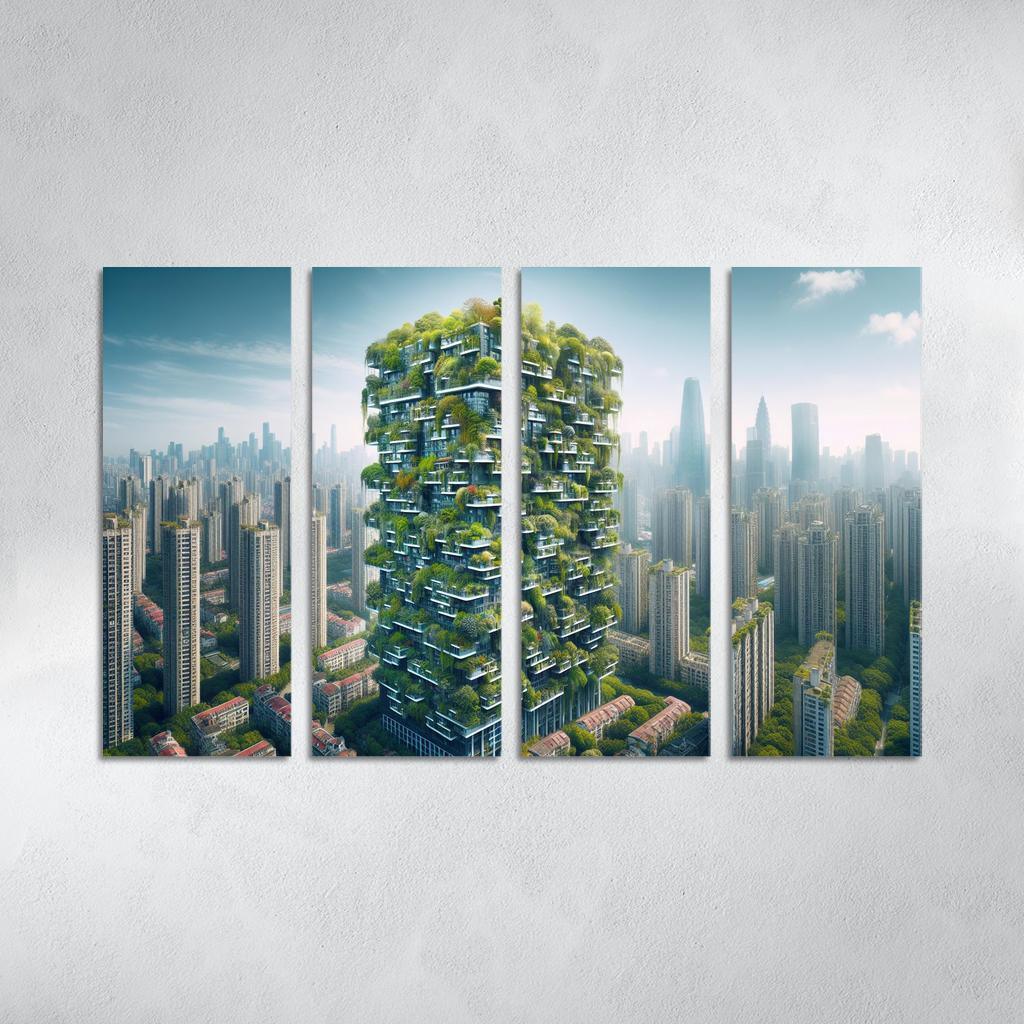 Vertical Forests Custom Paintings Frame