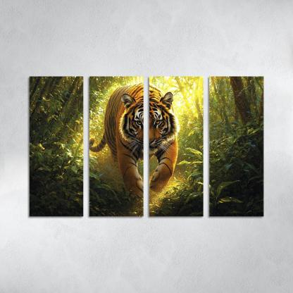 The Power Of The Tiger Canvas Paintings Frame