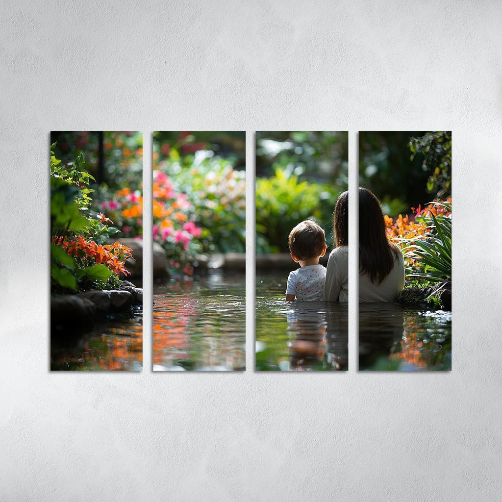 Reflections Of Love The Mirror Of Motherhood Custom Paintings Frame