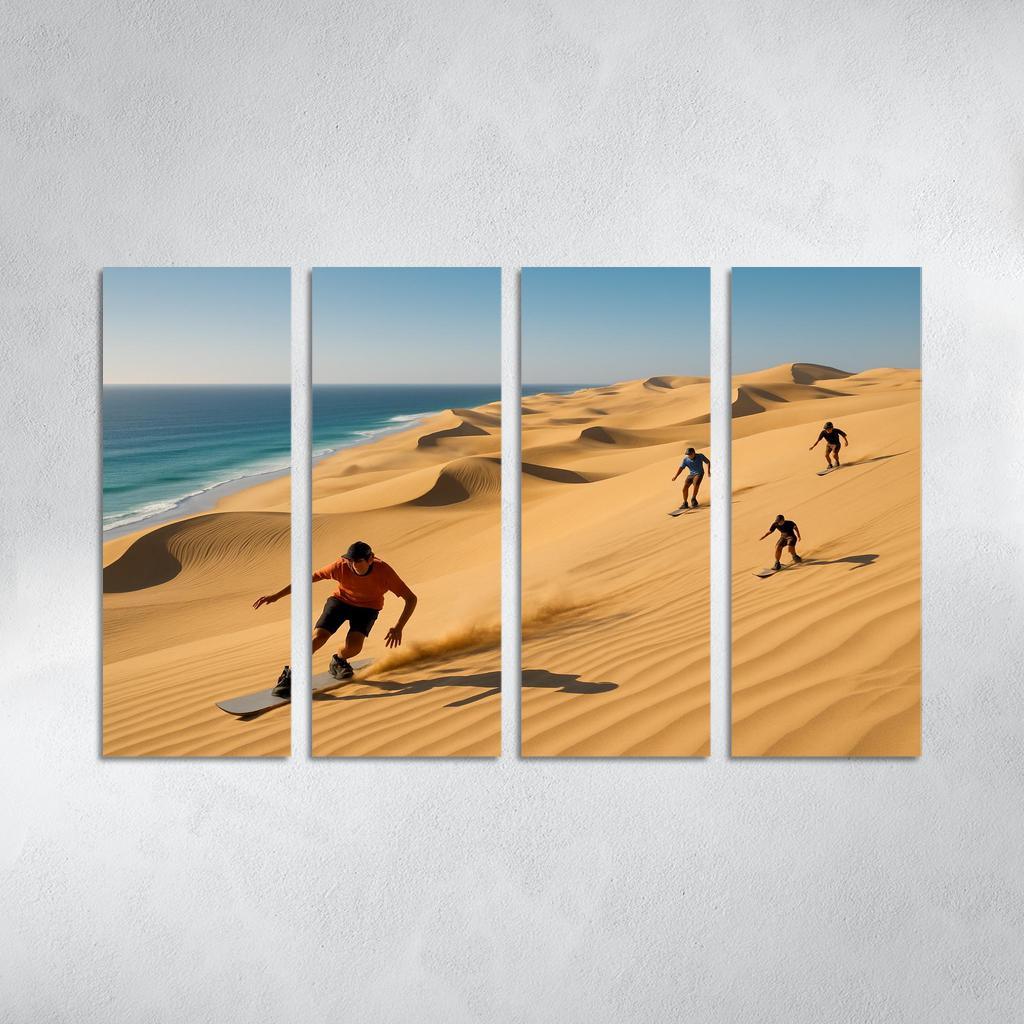 Whispering Dunes Coastal Adventure Custom Paintings Frame