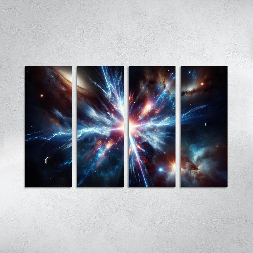 The Enigmatic Nature Of Gamma-ray Bursts Abstract Paintings Frame