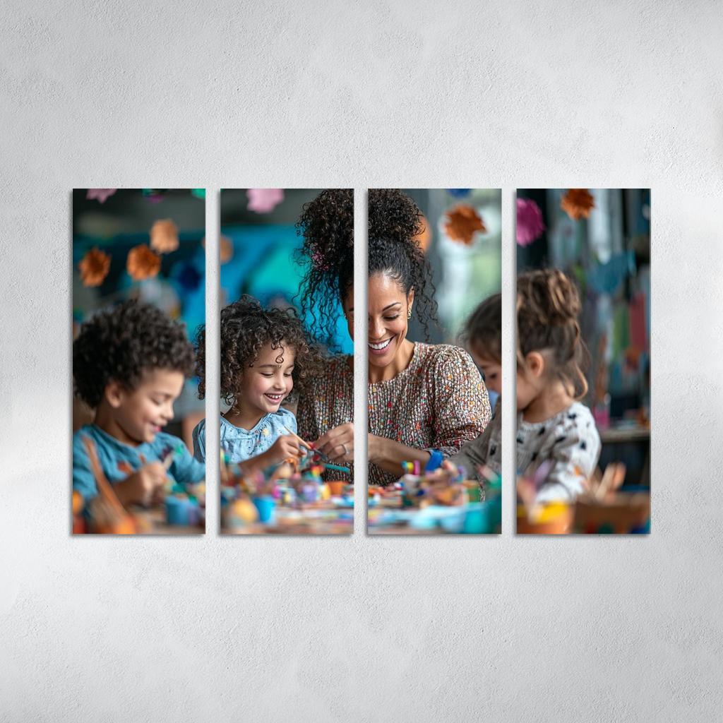 Crafted Memories A Mothers Handmade Love Modern Paintings Frame