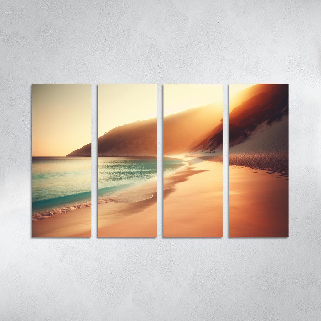 Waves Of Serenity Beach Premium Artwork Frames