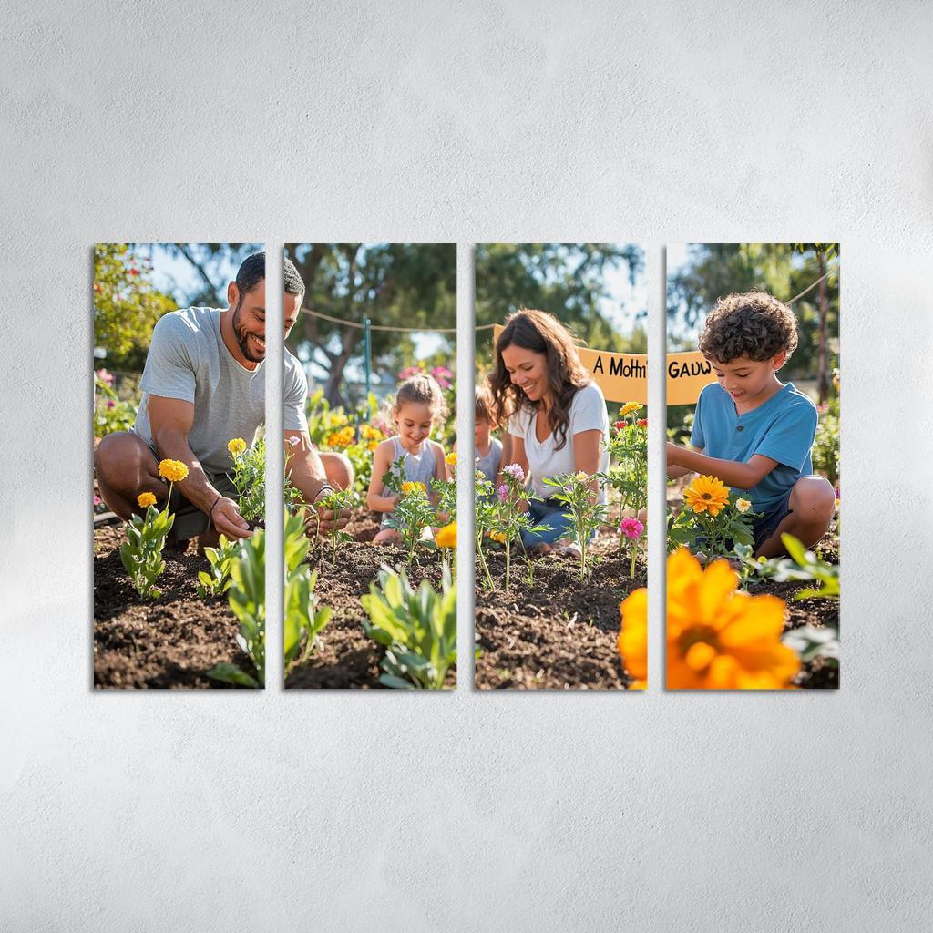 A Mothers Garden Blossoming Love Modern Paintings Frame