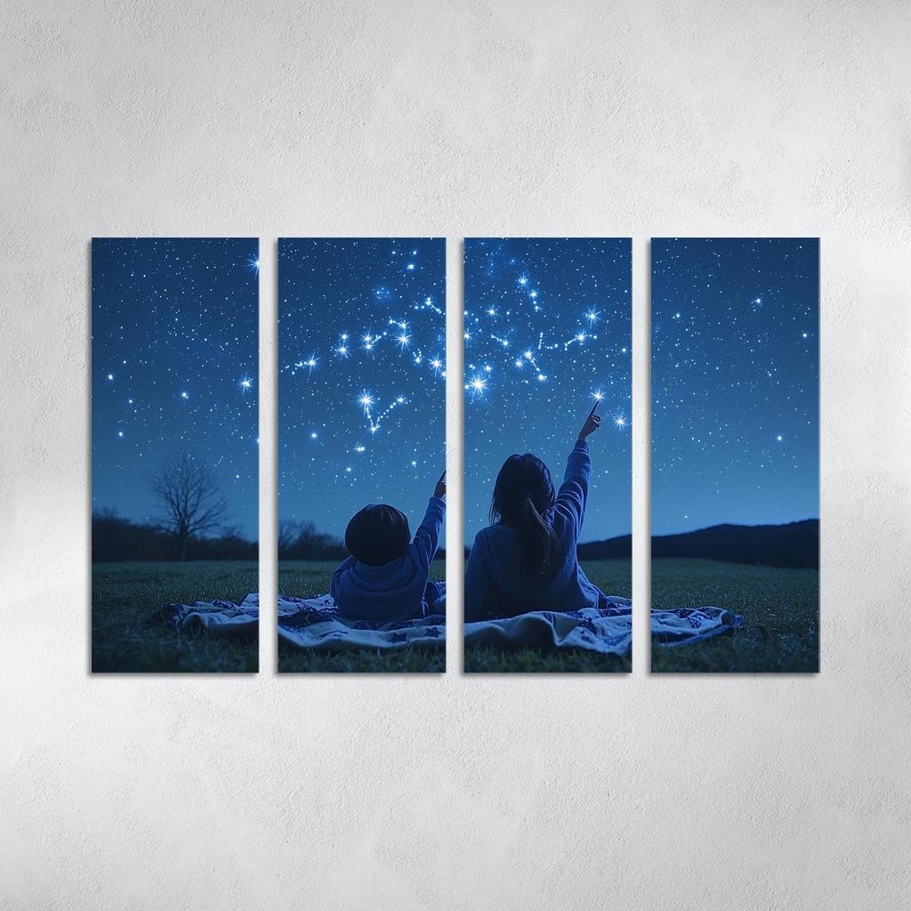 Guiding Stars A Mothers Light Canvas Paintings Frame