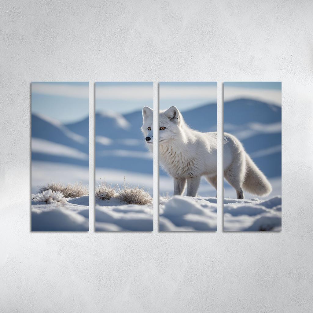 The Charming Arctic Fox Multi-panel Paintings