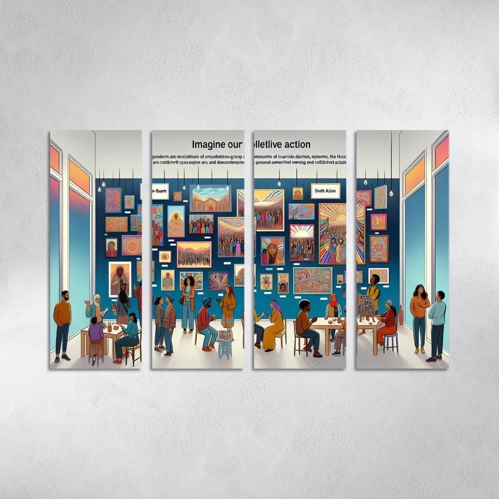 The Power Of Us Community Building Through Art Multi-panel Paintings