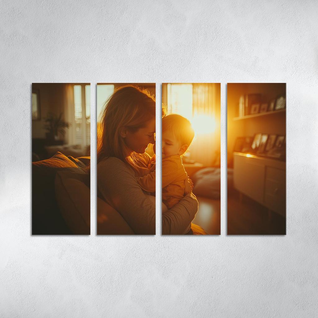 The Strength Of Her Embrace A Safe Haven Custom Paintings Frame