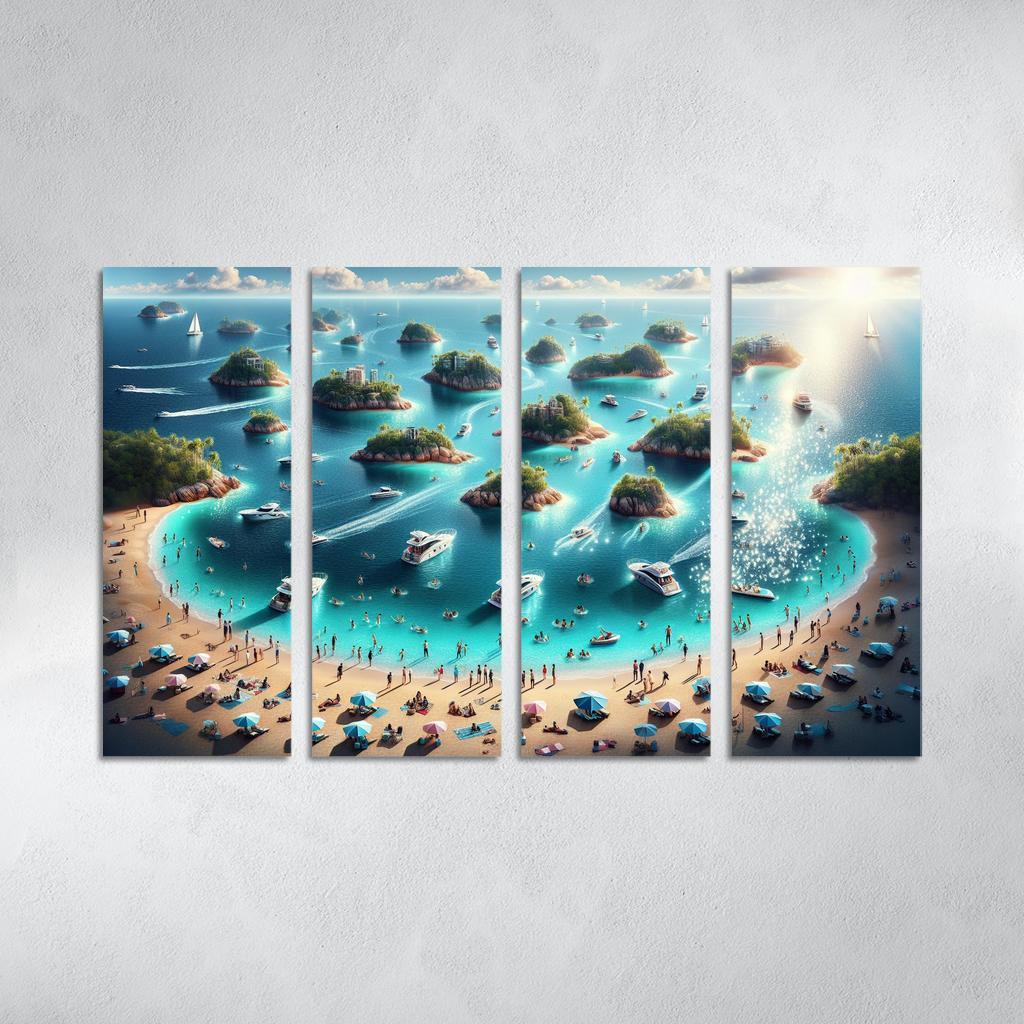 Island Hopping Adventure Premium Artwork Frames