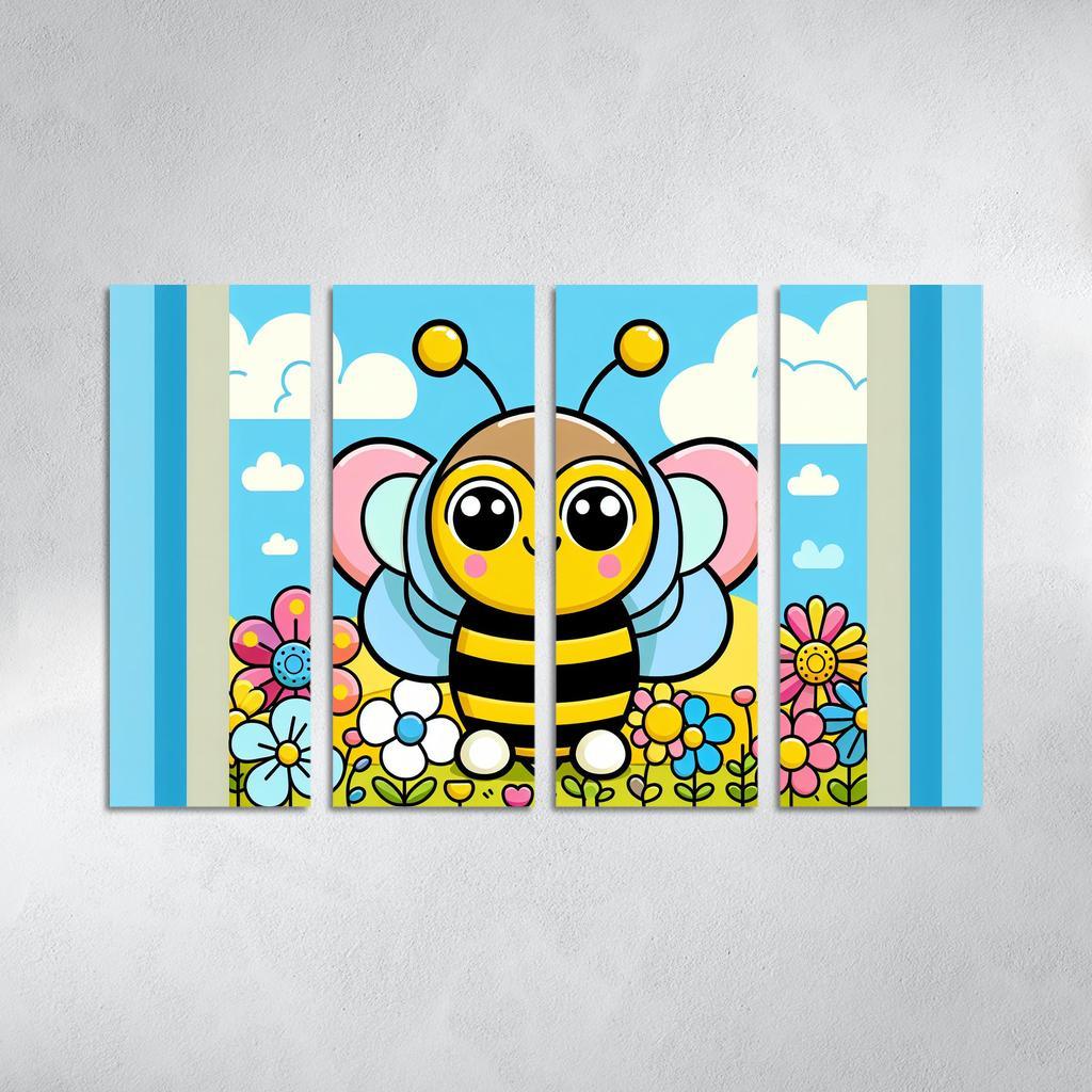 Busy Bumblebee Modern Paintings Frame