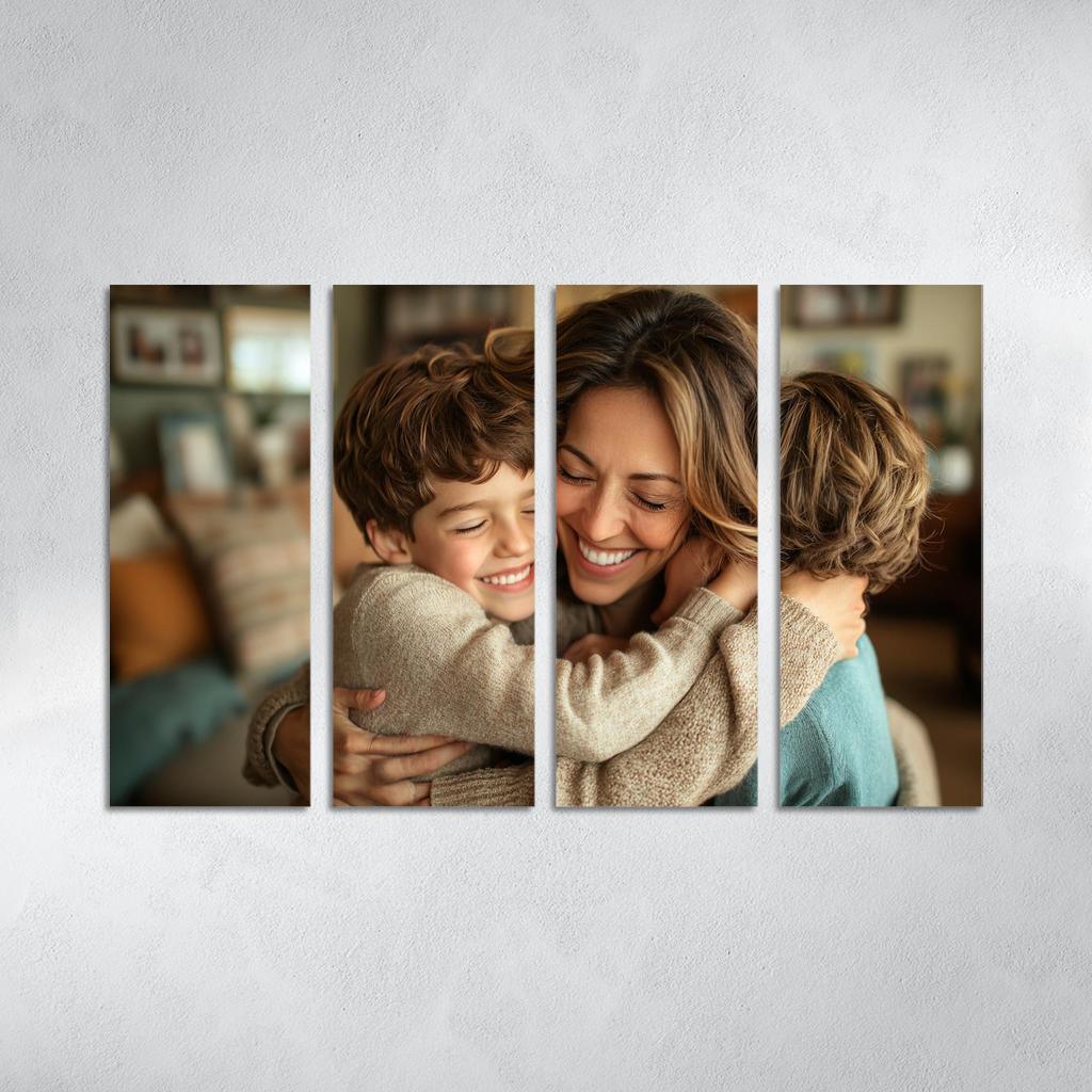 The Warmth Of Family A Mothers Loving Embrace Custom Paintings Frame