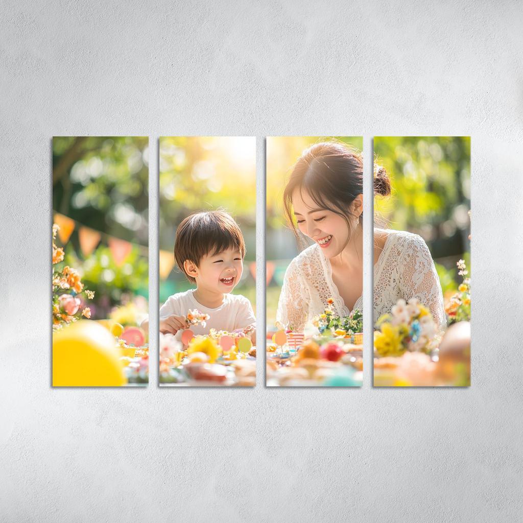 Moments Of Joy Celebrating Togetherness Custom Paintings Frame