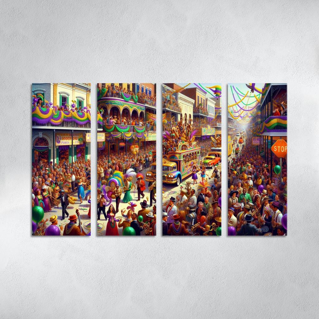 Mardi Gras Canvas Paintings Frame