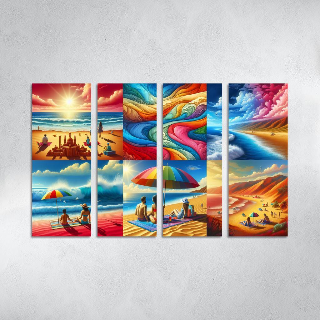 Rainbow Beach Oasis Custom Paintings Frame