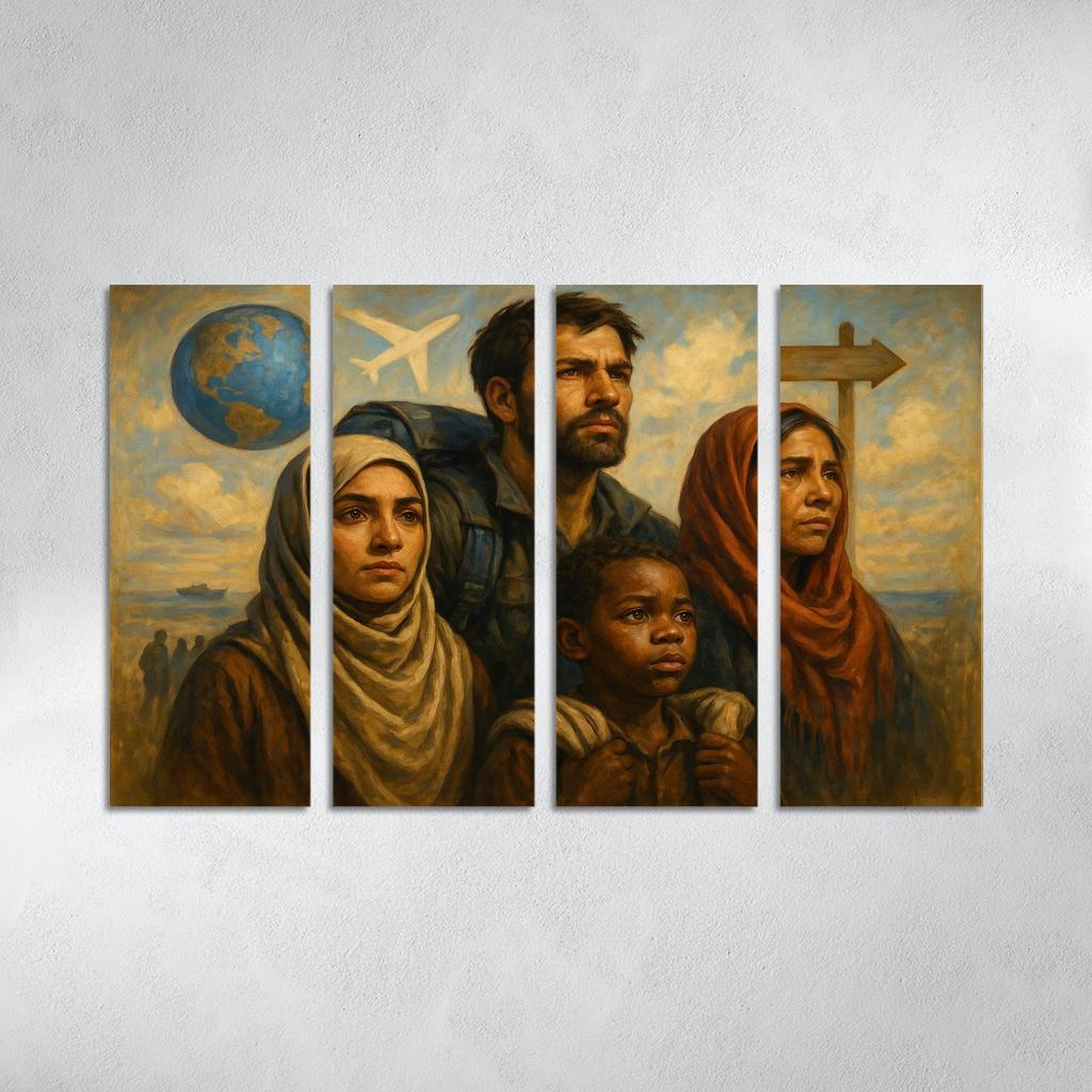 Faces Of Resilience Art Highlighting Refugee Experiences Premium Artwork Frames