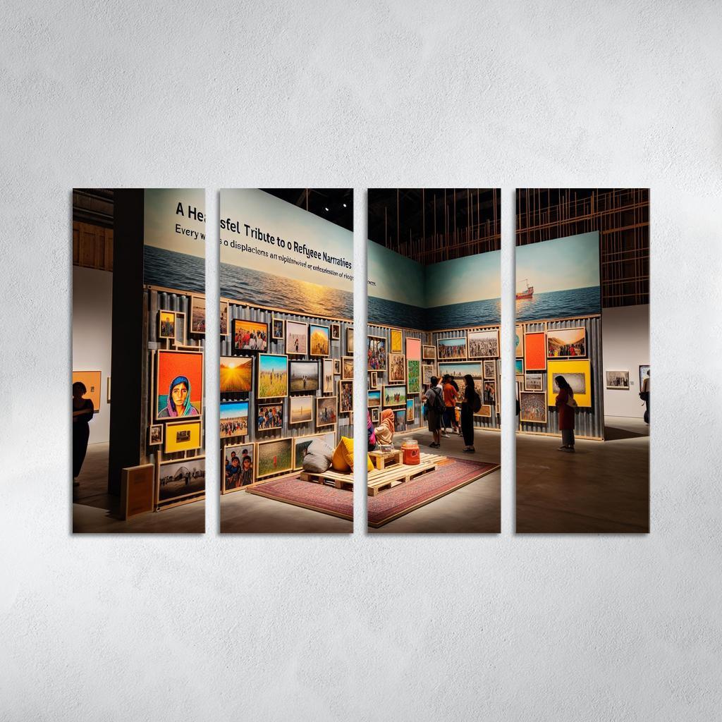 Reflections Of Resilience Art On Refugee Experiences Framed Paintings