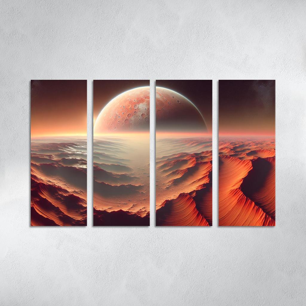 The Evolving Landscape Of Mars Abstract Paintings Frame