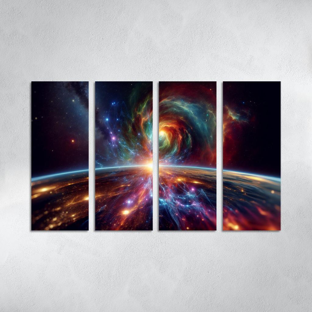 Investigating The Origins Of Cosmic Rays Abstract Paintings Frame