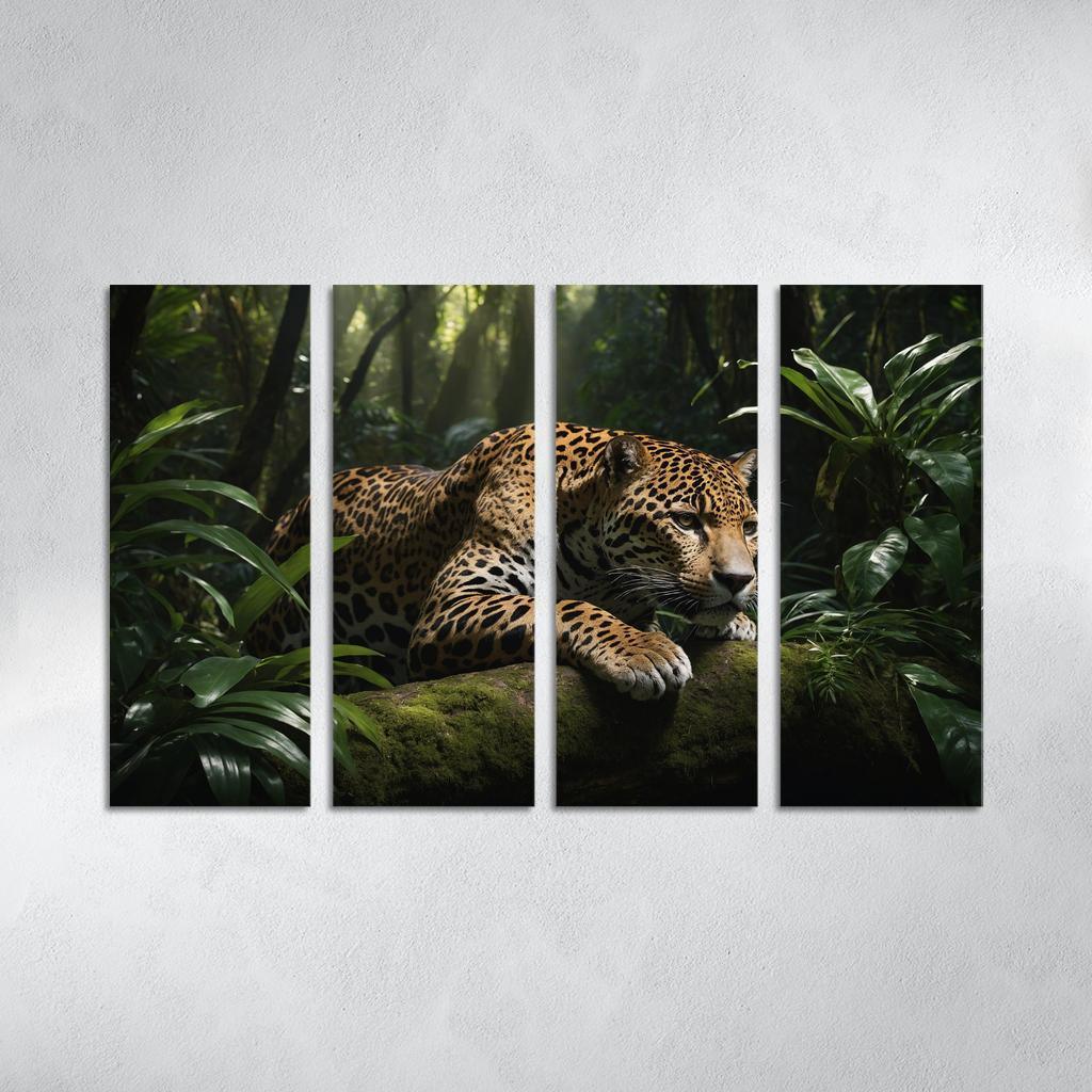 The Mighty Jaguar Stealthy Forest Predator Canvas Paintings Frame