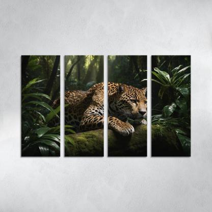 The Mighty Jaguar Stealthy Forest Predator Canvas Paintings Frame