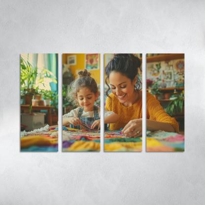 Threads Of Connection A Mothers Tapestry Custom Paintings Frame