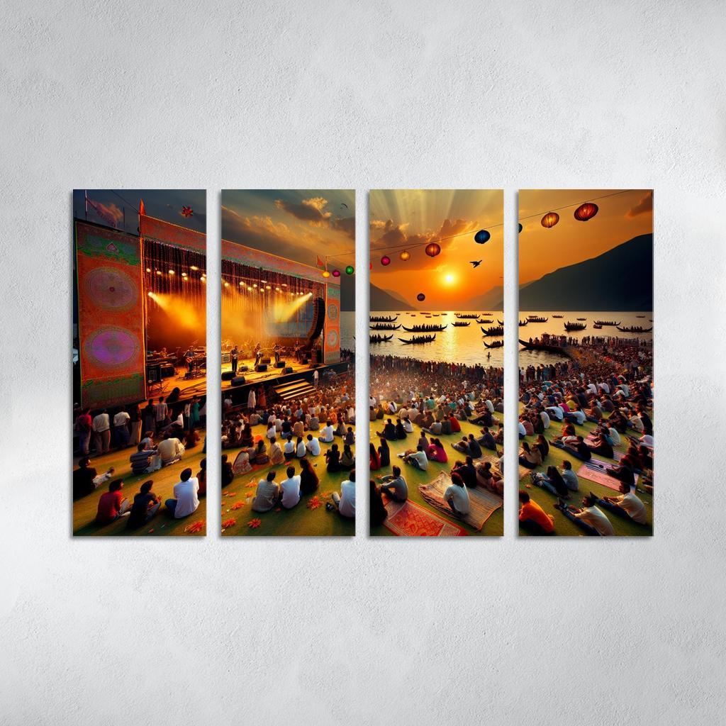 Montreux Jazz Festival - Switzerland Framed Paintings