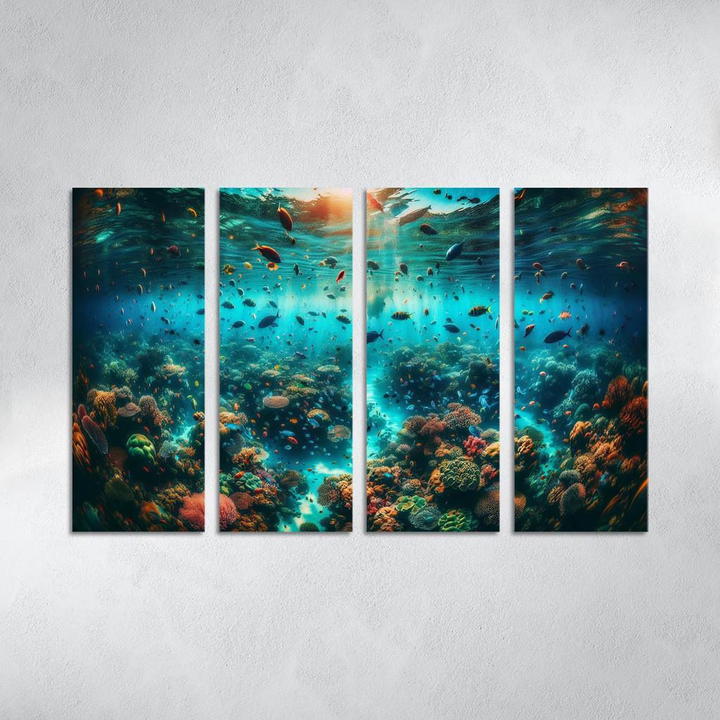 Coral Sanctuary Underwater Wonderland Custom Paintings Frame