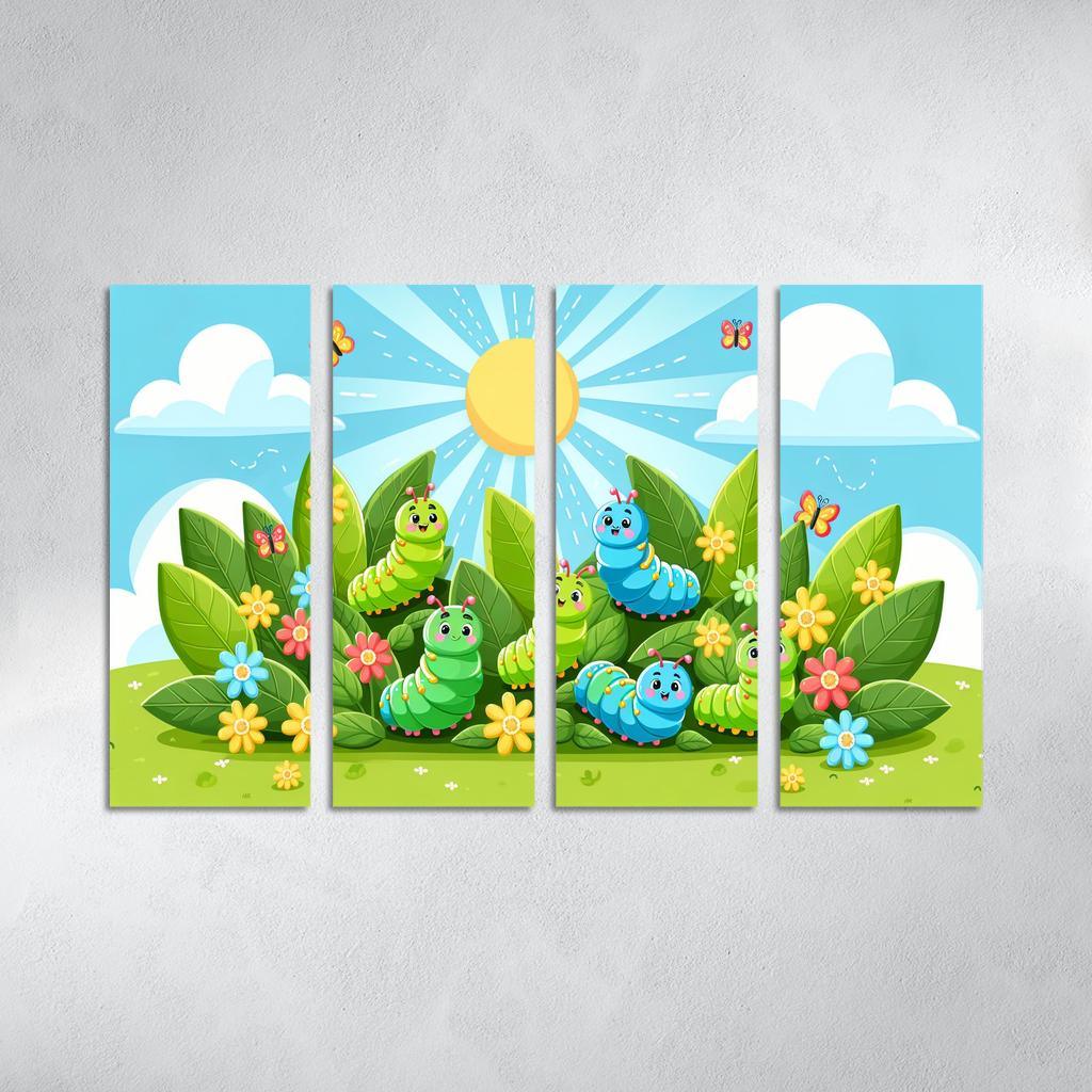 Cheery Caterpillars - Natures Wonders Framed Paintings