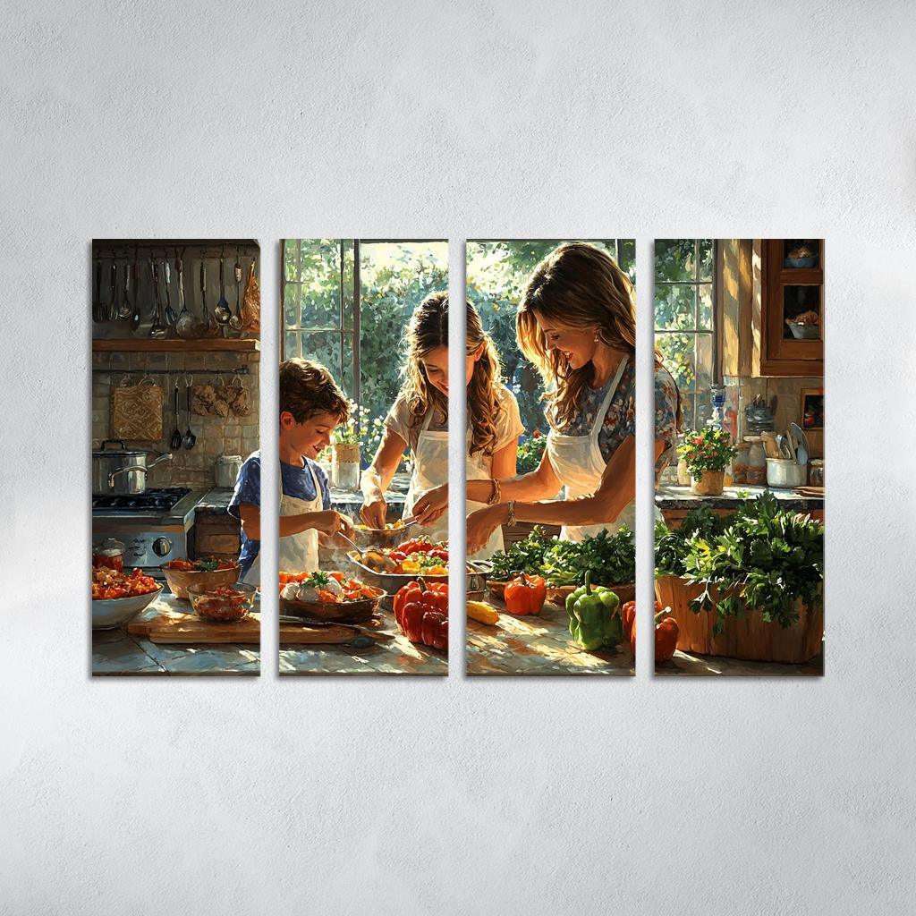 Moments In The Kitchen A Mothers Love Recipe Custom Paintings Frame