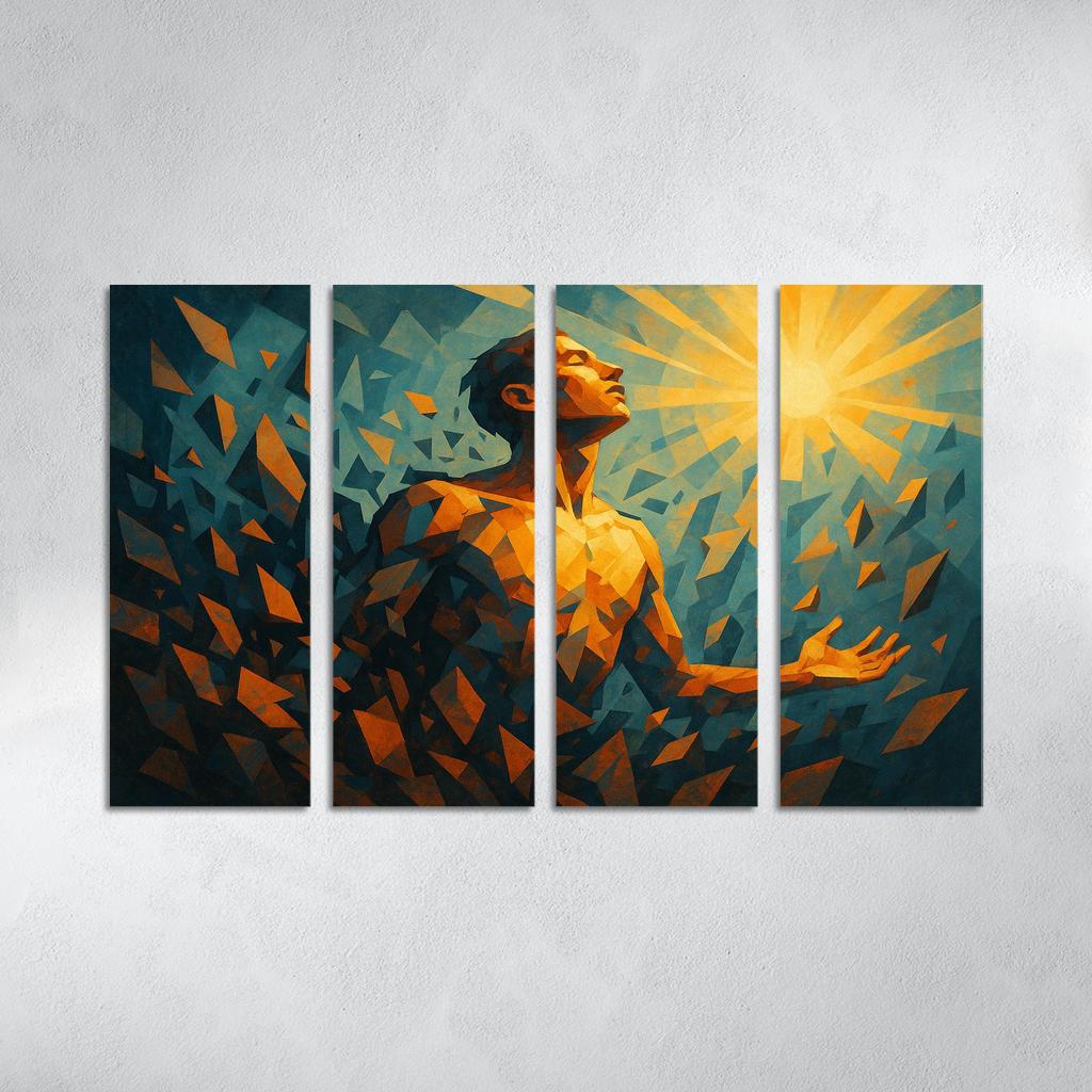 Echoes Of Resilience In Mental Health Art Canvas Paintings Frame