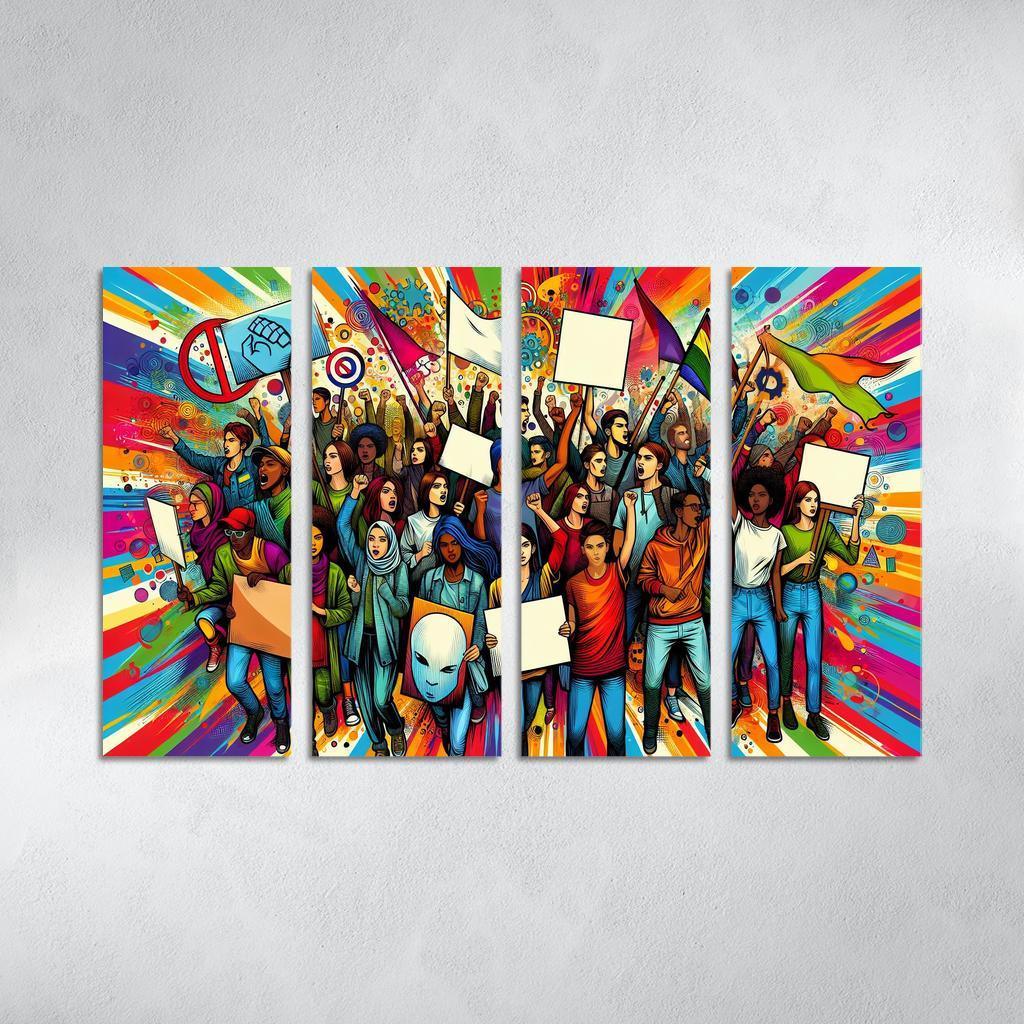 Youth Voices The Power Of Future Generations Multi-panel Paintings