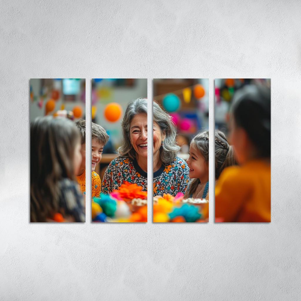 Moments Of Joy A Mothers Laughter Modern Paintings Frame