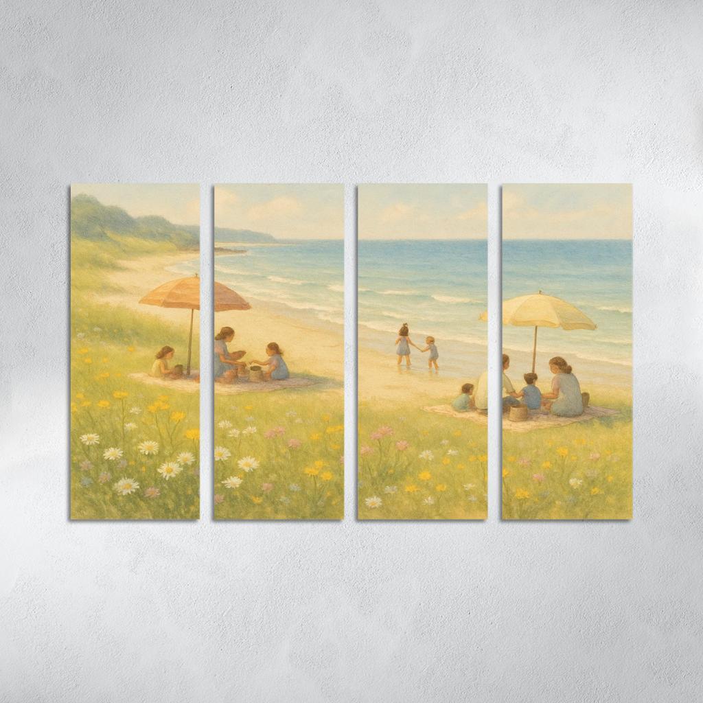 Seaside Meadows Family Haven Custom Paintings Frame