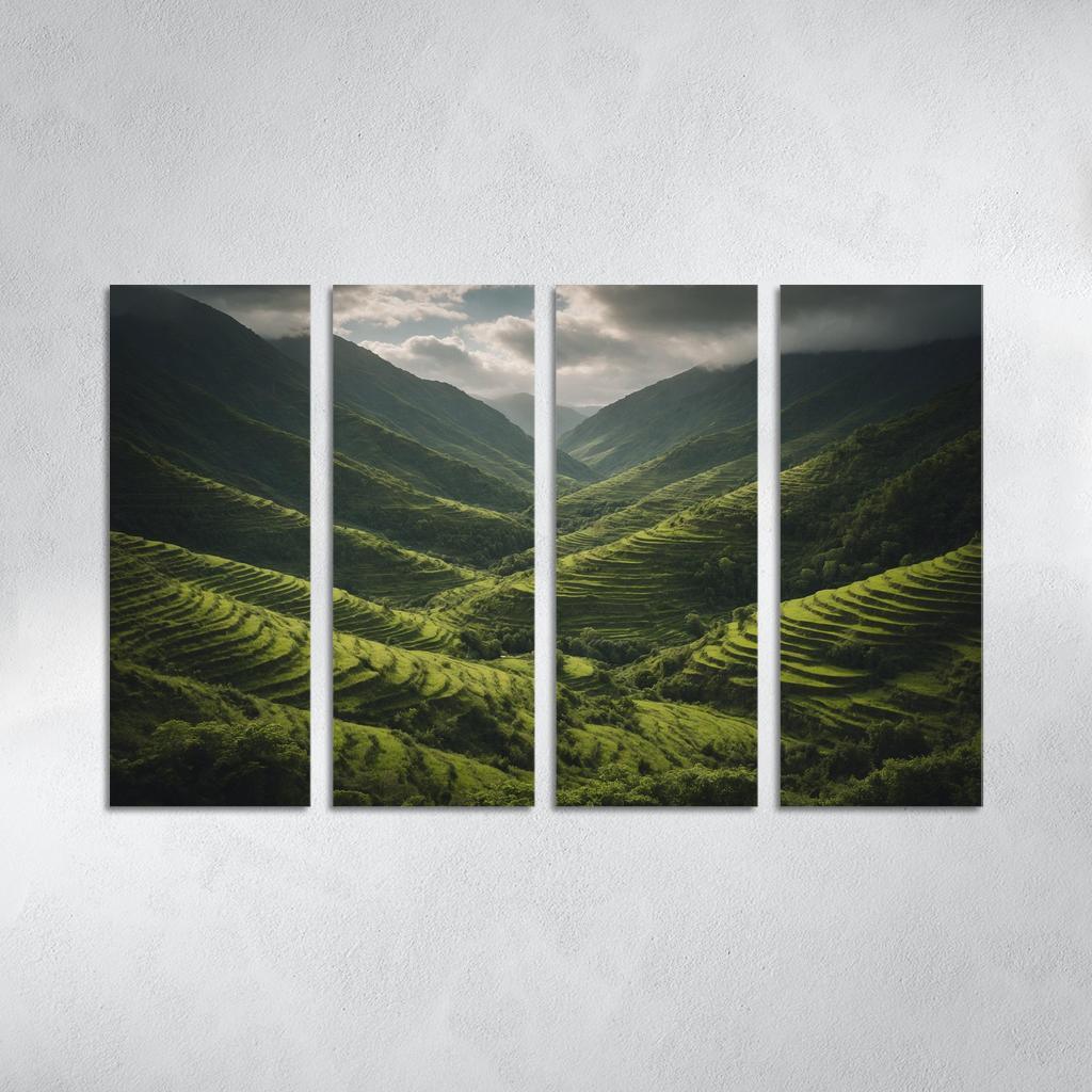 The Lush Terraces Of Emerald Green Art Trends