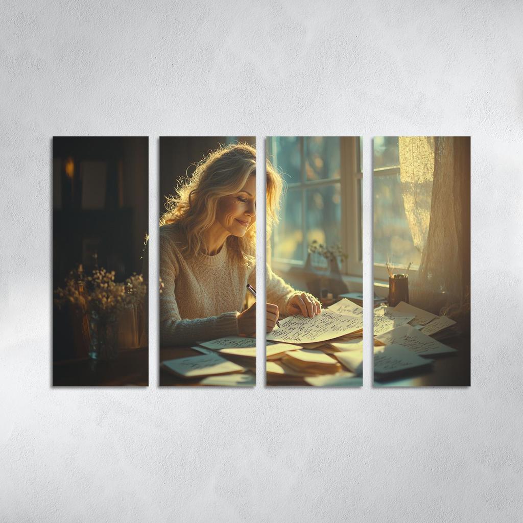 Handwritten Love Letters A Mother's Heart Modern Paintings Frame