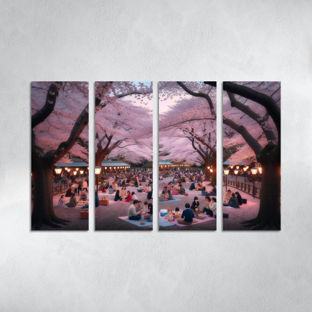 Cherry Blossom Festival - Japan Modern Paintings Frame