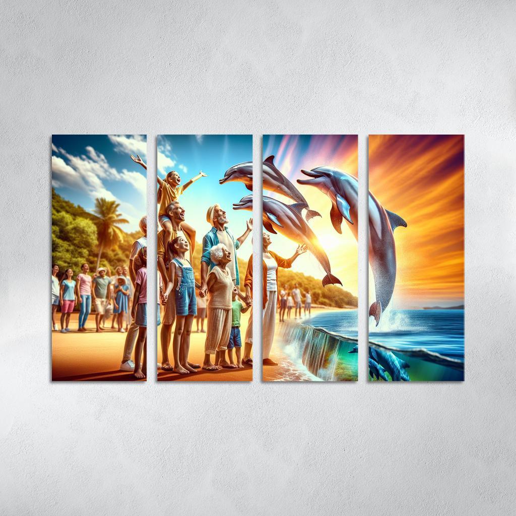 Dolphin Watch Point Wildlife Experience Custom Paintings Frame