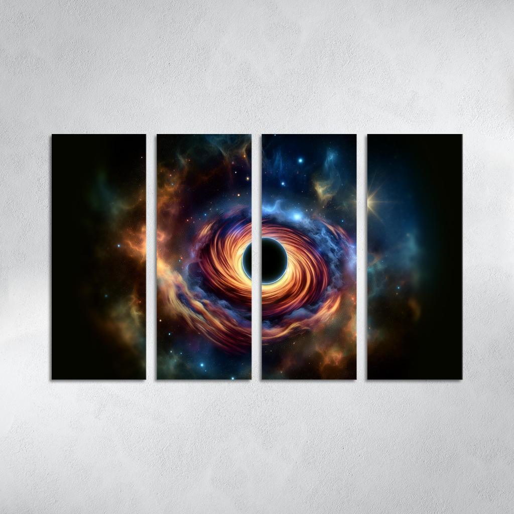 Exploring The Abyss Of Black Holes Abstract Paintings Frame