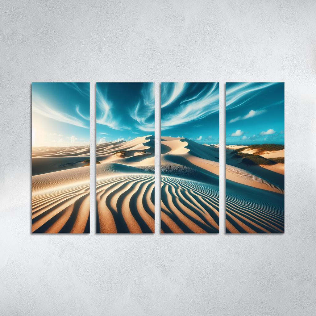 Sunlit Dunes Windswept Beauty Multi-panel Paintings