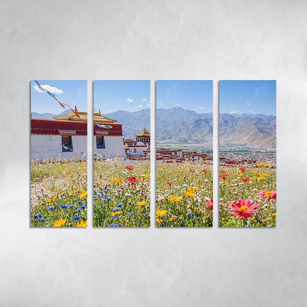 Palace Of Potala Abstract Paintings Frame
