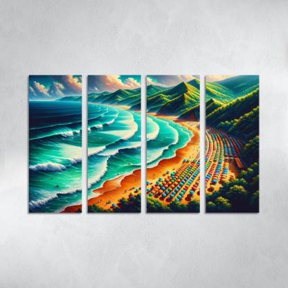 Emerald Isle Adventures Modern Paintings Frame