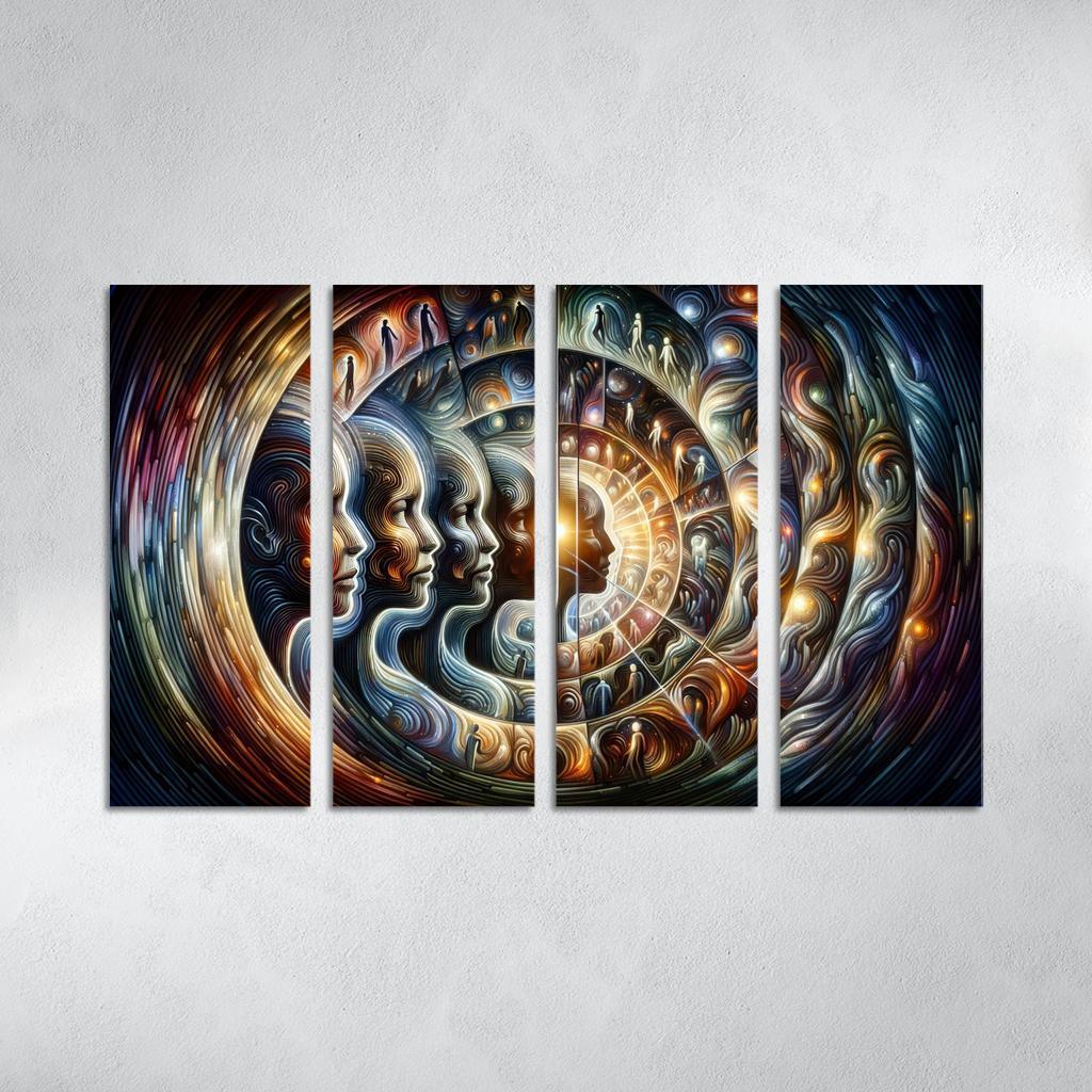 Infinite Echoes Of Self Premium Artwork Frames