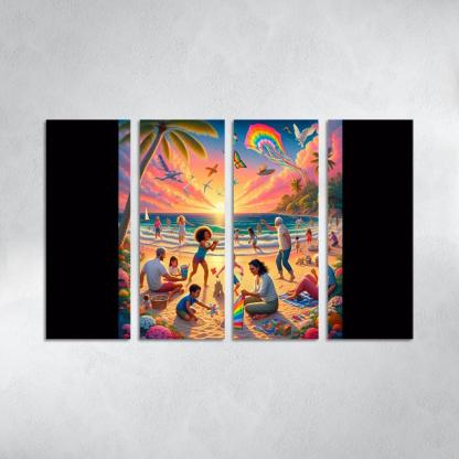Sunset Sands The Perfect Family Retreat Custom Paintings Frame
