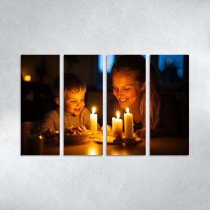 Candlelight Moments Illuminating Love Custom Paintings Frame