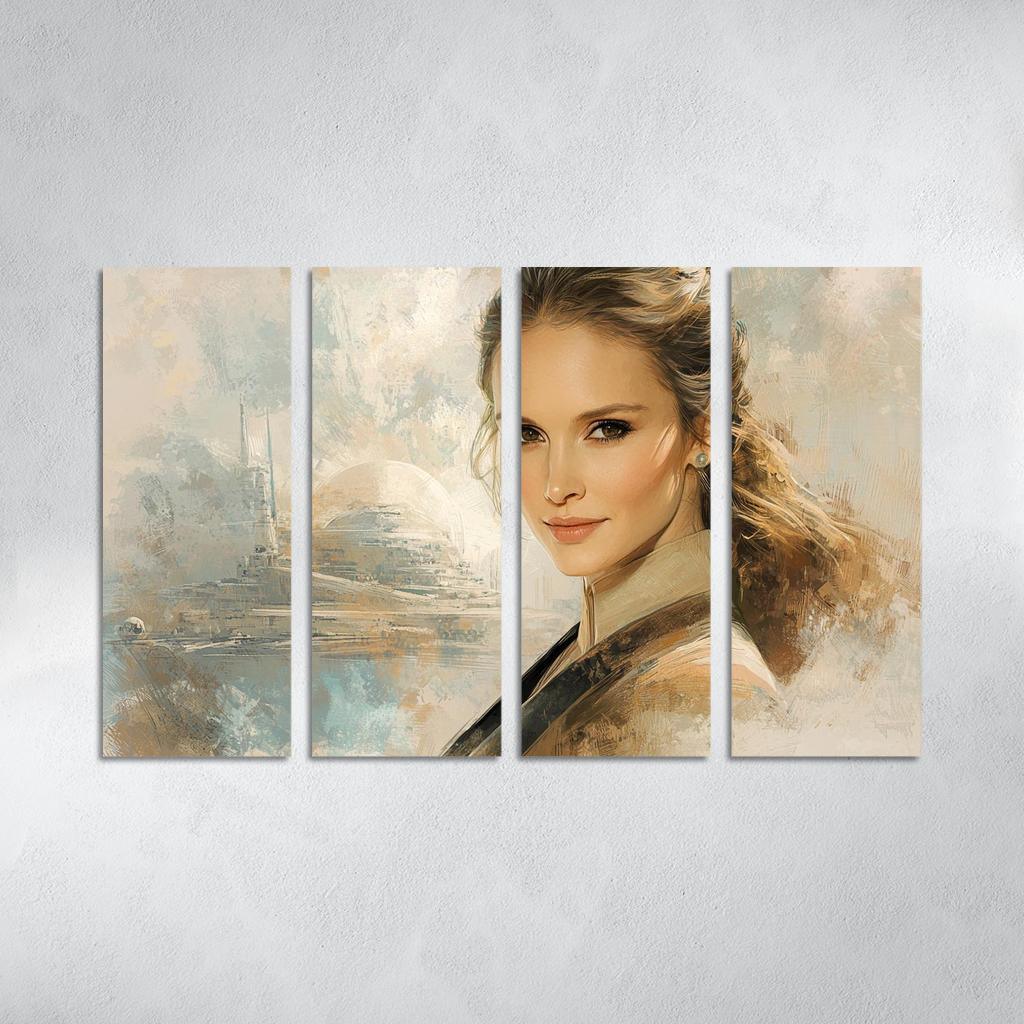Natalie Portman From Padm To The Powerful Framed Paintings
