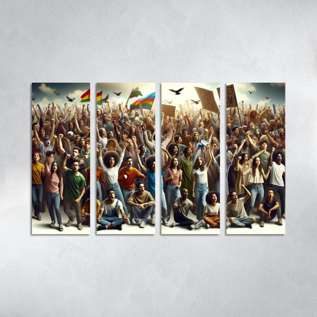 Voices Of The Future Youth Activism And Change Multi-panel Paintings