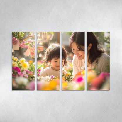 The Garden Of Memories Planting Seeds Of Love Canvas Paintings Frame