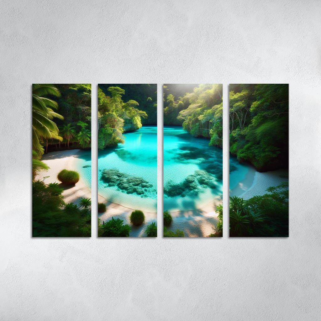 Lagoon Of Dreams Modern Paintings Frame